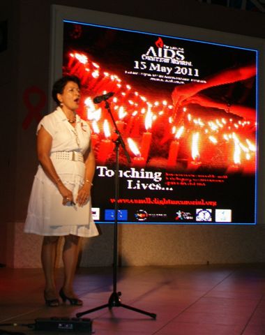 The International Aids Candlelight Memorial held at Palm Beach Plaza Mall